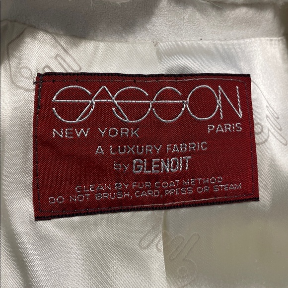 Sasson Vintage 70's Womens Coat Faux Fox Fur Round Collar - Picture 6 of 7